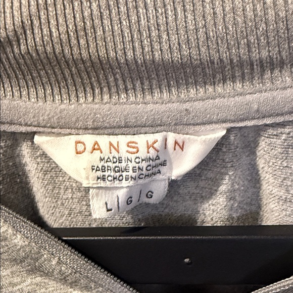 Danskin Light Gray Women's Cowl Neck Sweater / L/S Shirt SMOKE FREE HOME size L - Picture 2 of 3